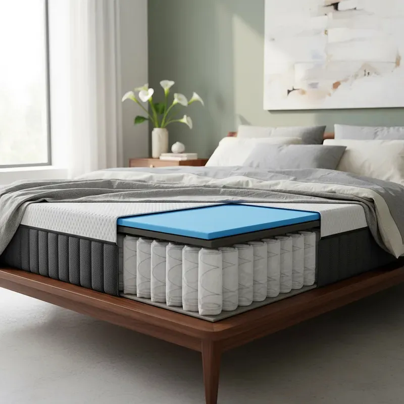 Colchón King Size Bazaru Premium Memory Foam Anti Movimiento