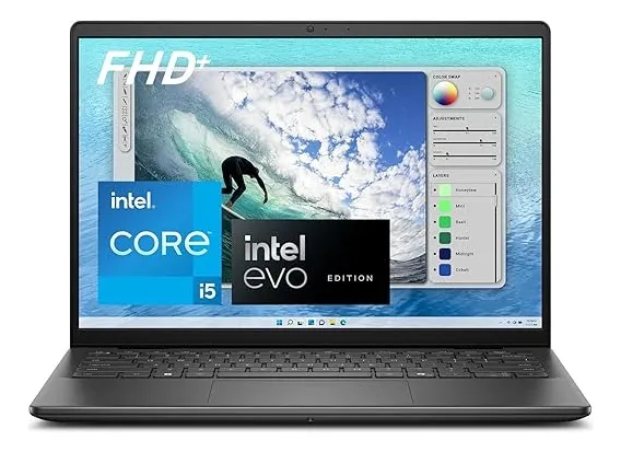 Notebook Dell Inspirion 14″ Full HD+ 1920×1080 Intel Core i5-1334U 8GB 512GB SSD NVme Ordenador Portátil Dell backlit Windows 11 home Color Negro Carbon