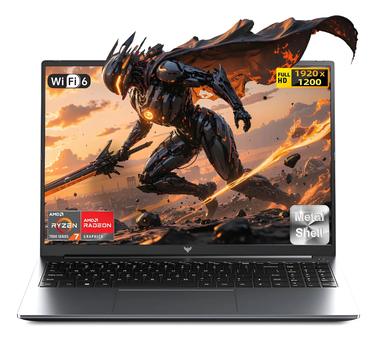 Laptop Games Amd Ryzen 7 7735hs 16gb Ram 512gb Ssd 16» Fhd Color Gris