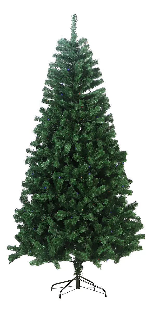 Árbol de Navidad Artificial 2.10 M Verde 1500 Ramas Soporte de Metal Pino Navideño Frondoso Para Interior y Exterior Skygreen