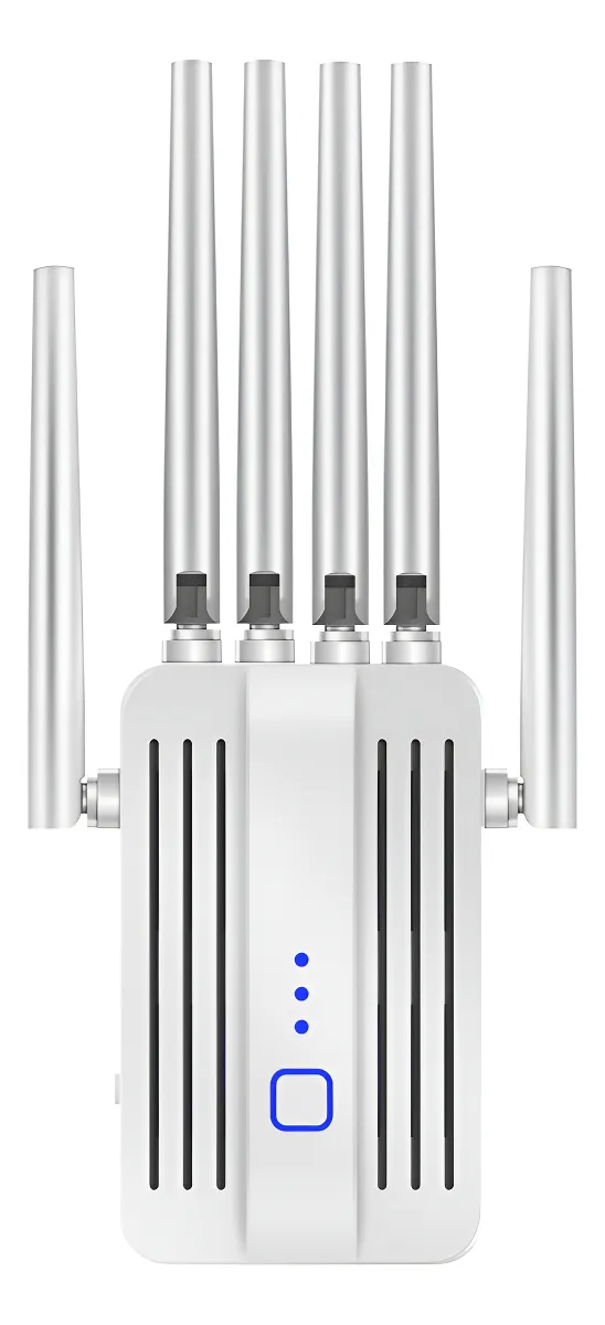 Extensor Wifi 2025 Amplificador De Señal Inalámbrico Más Rápido 1200 Mbps De Doble Banda (5.8 Ghz Y 2.4 Ghz) Extensor Wifi Amplificador De Señal Repetidor Wifi Con Puerto Ethernet Cubre 10 K+ Pies
