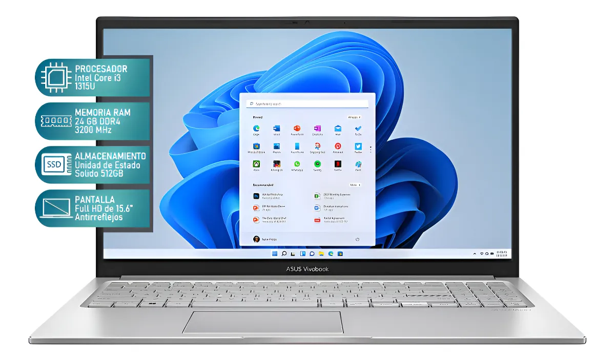 Notebook Asus Vivobook 15 Core I3 12gb 512gb Ssd 15.6 Mouse
