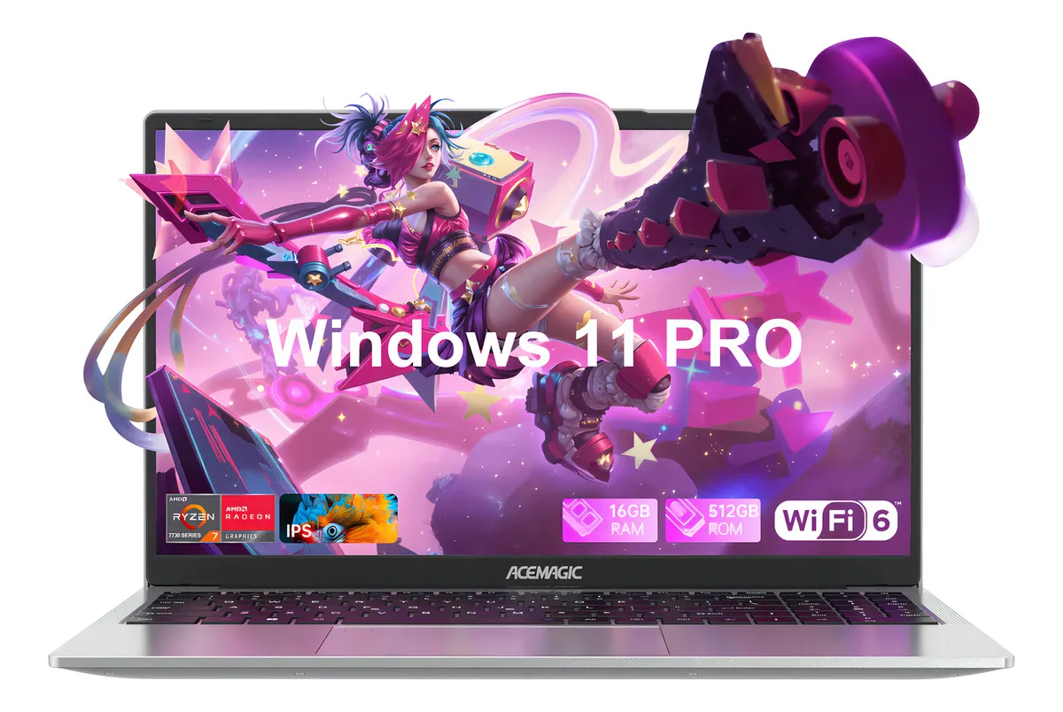 Laptop Games Amd Ryzen 7 7730u 16gb Ram 512gb Ssd 15.6» Fhd