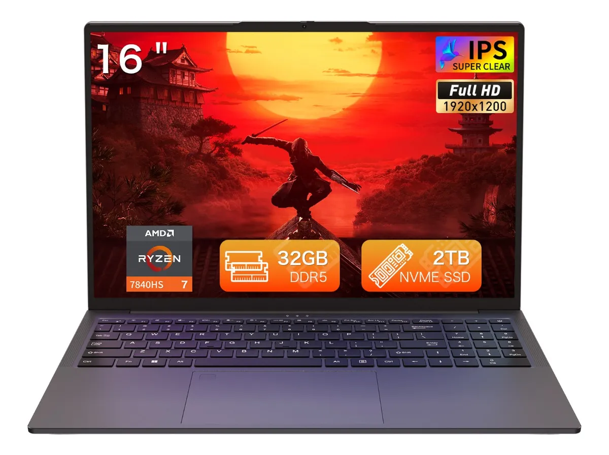 Laptop Auusda Amd Ryzen 7 7840hs 32gb Ram 2tb Ssd Windows 11