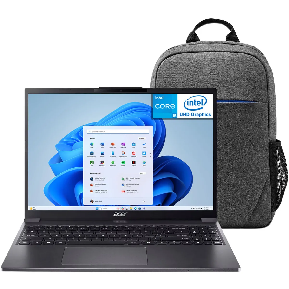 Laptop Acer Aspire Go 15 Intel Core I5 16gb Ram 1tb Ssd Windows 11 Home Mochila