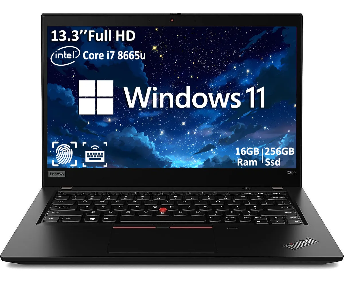 Laptop Lenovo Thinkpad X390 Core I7 8665 16gb Ram 256gb Ssd (Reacondicionado)