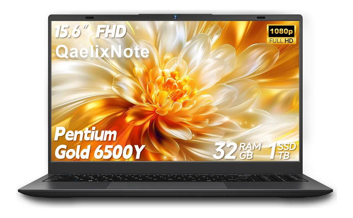 Qaelixnote Laptop Intel Pentium Gold 6500y 32gb Ram 1tb Ssd