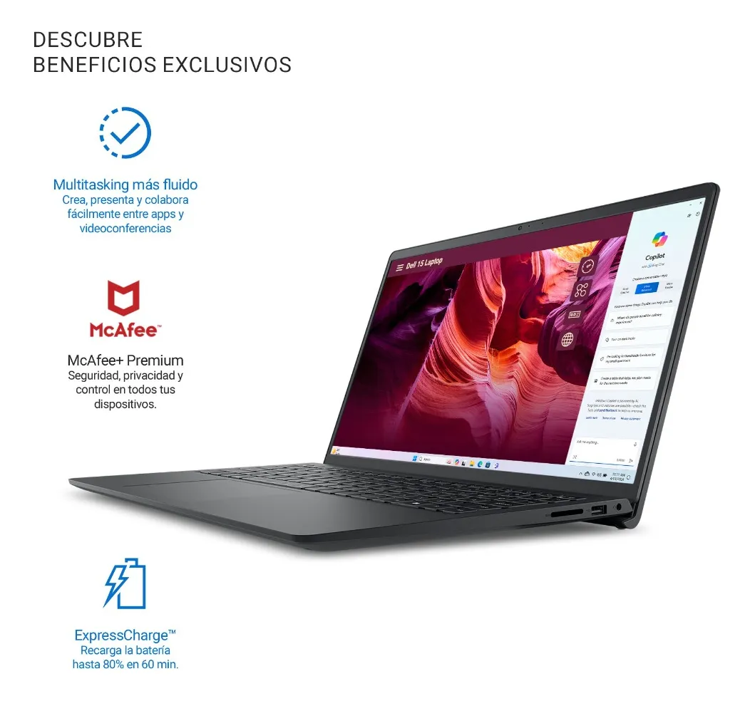 Notebook Dell dc15255 15.6 Amd Ryzen 7 7730u 16gb ram 1tb ssd negro