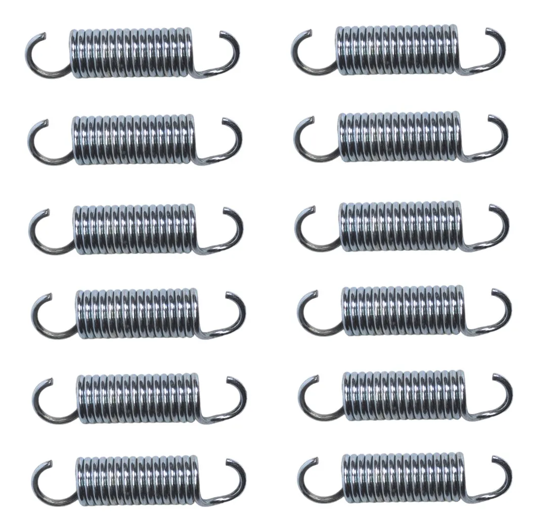 12 Resortes Para Mini Trampolín-brincolin Fitness 9 Cm