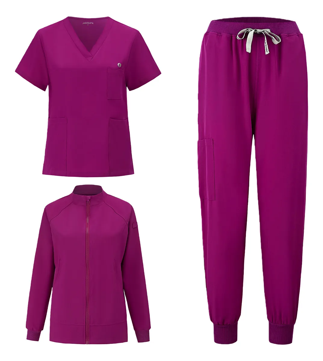 Jelrisofit Pijama Quirúrgica Scrub Jogger Uniforme 3pcs