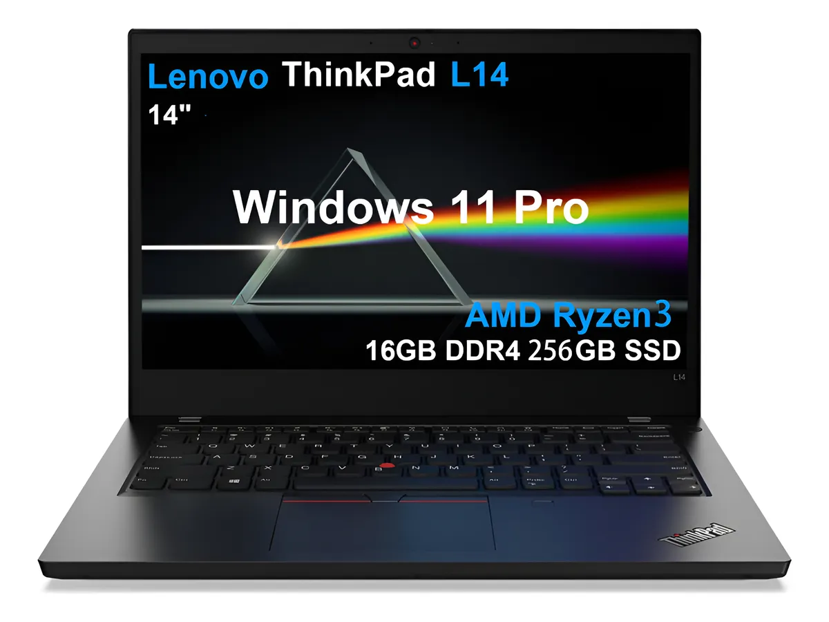 Laptop Lenovo Thinkpad L14 Ryzen 3 4450 16gb Ran 256gb Ssd Negro (Reacondicionado)