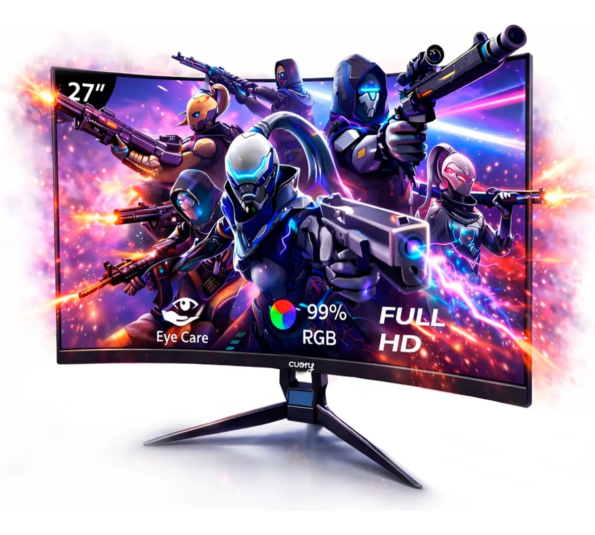 Monitor Curvo 27 Pulgadas Hdmi Full Hd Pantalla 180 Hz Negro