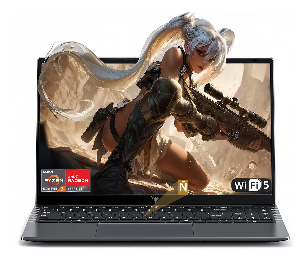 Laptop Games 15.6» Amd Ryzen 3 4300u 16gb Ram 512gb Ssd Fhd Gris