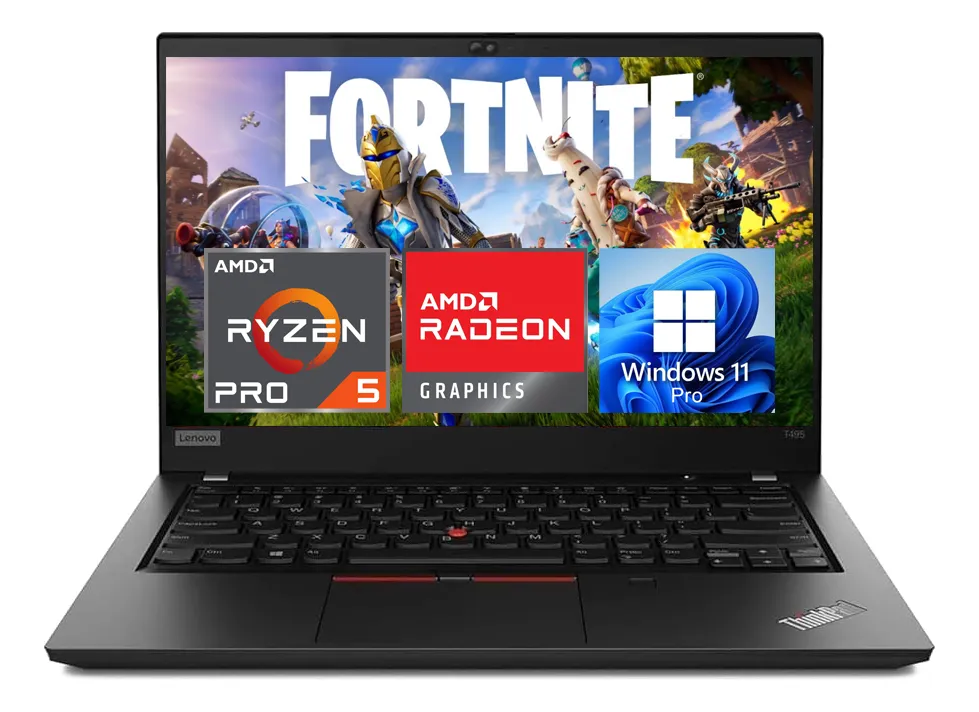 Lenovo Thinkpad T495 Ryzen 5 Pro 3500u con gráficos Amd Radeon de 8 GB de RAM 256 GB SSD Windows 11 Pro 14 Full HD 1080p portátil para juegos y negocios – Excelente (Reacondicionado)