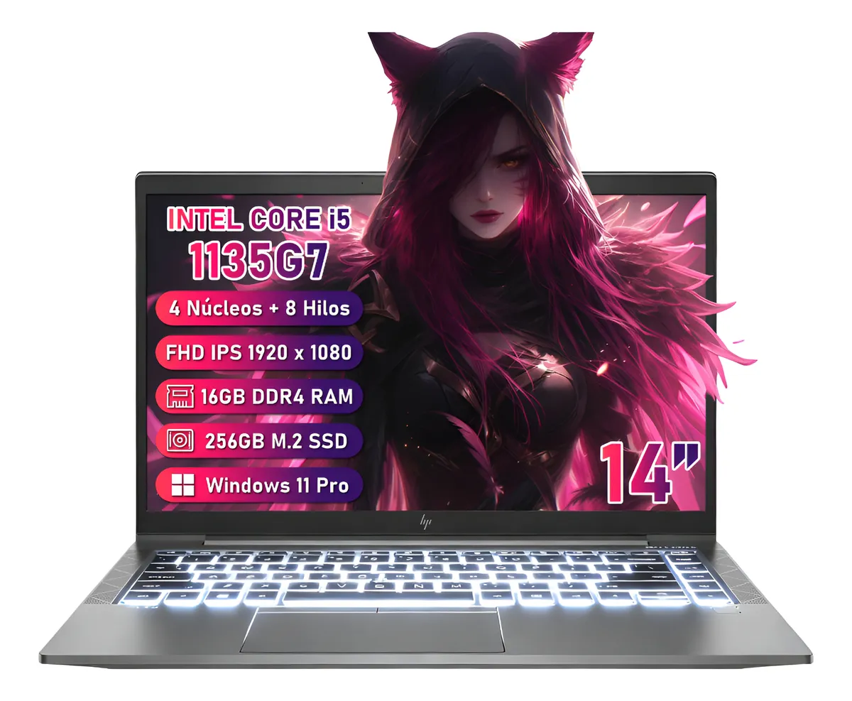 Laptop Hp Zbook Firefly 14 G8 Core I5 16gb Ram 256gb Ssd Fhd Gris (Reacondicionado)