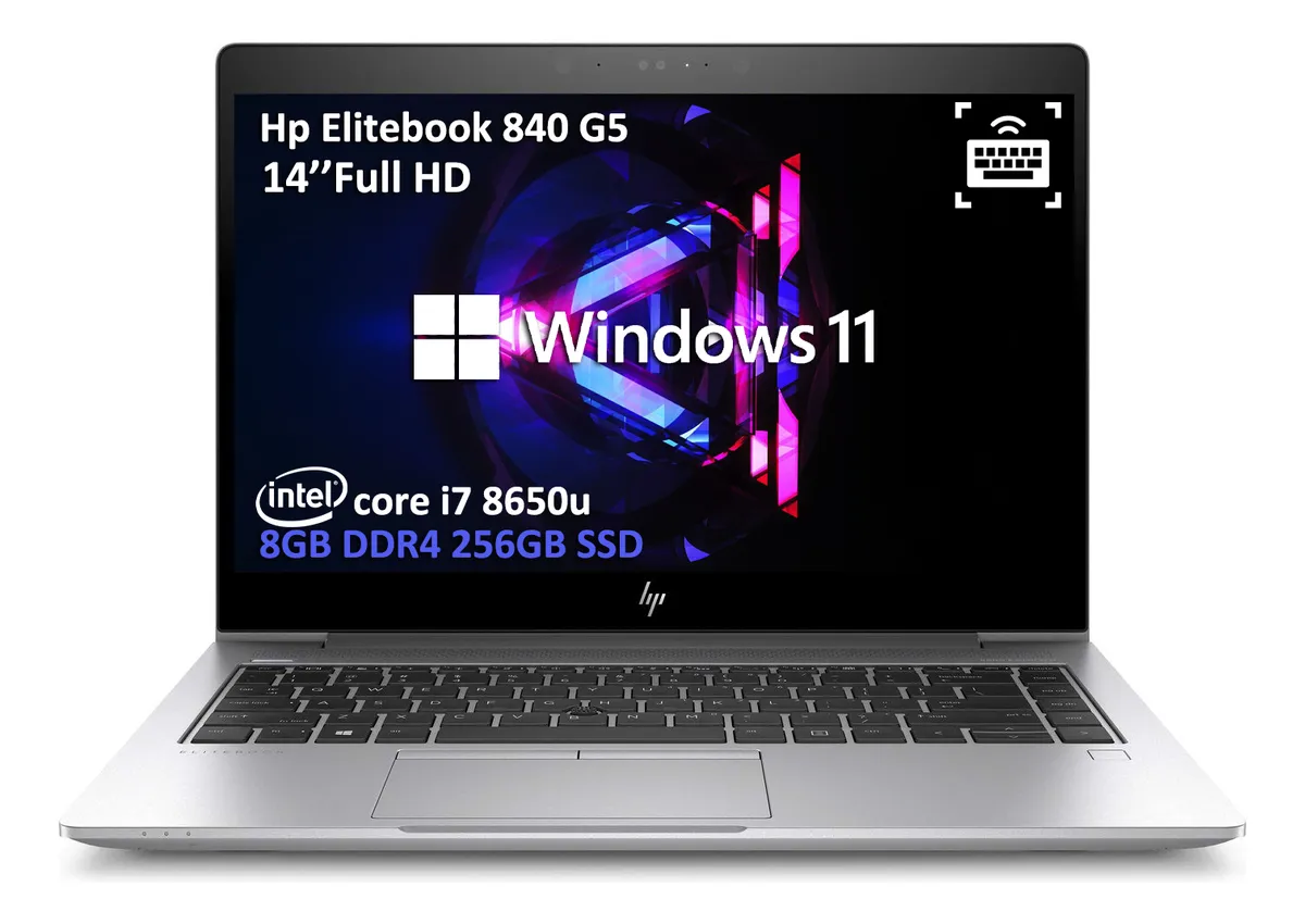 Laptop Hp Elitebook 840 G5 Core I7 8650u 8gb Ram 256gb Ssd (Reacondicionado)