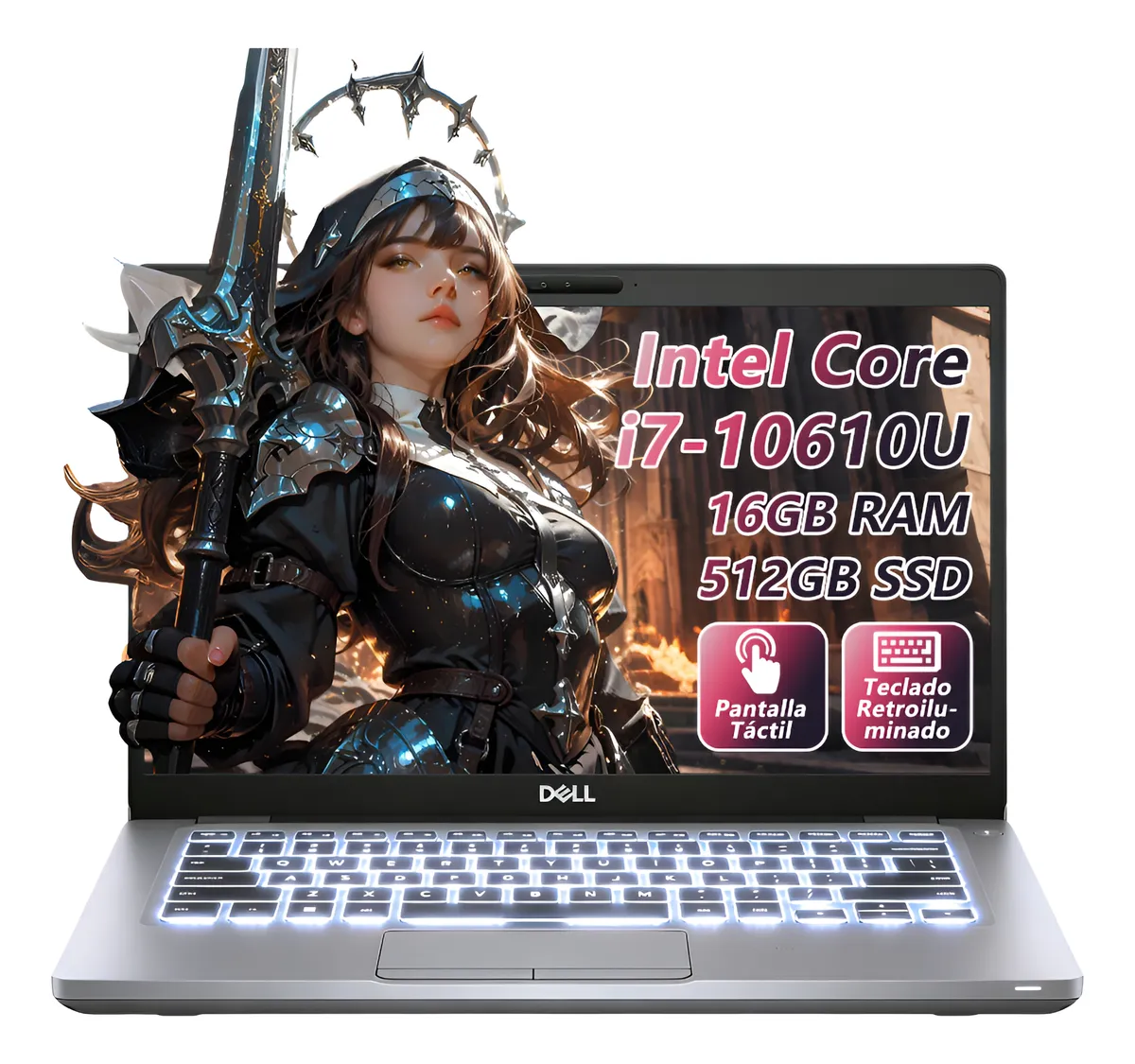 Laptop Dell Latitude 5410 Core I7 10610u 16gb 256gb 14 Touch Plateado (Reacondicionado)