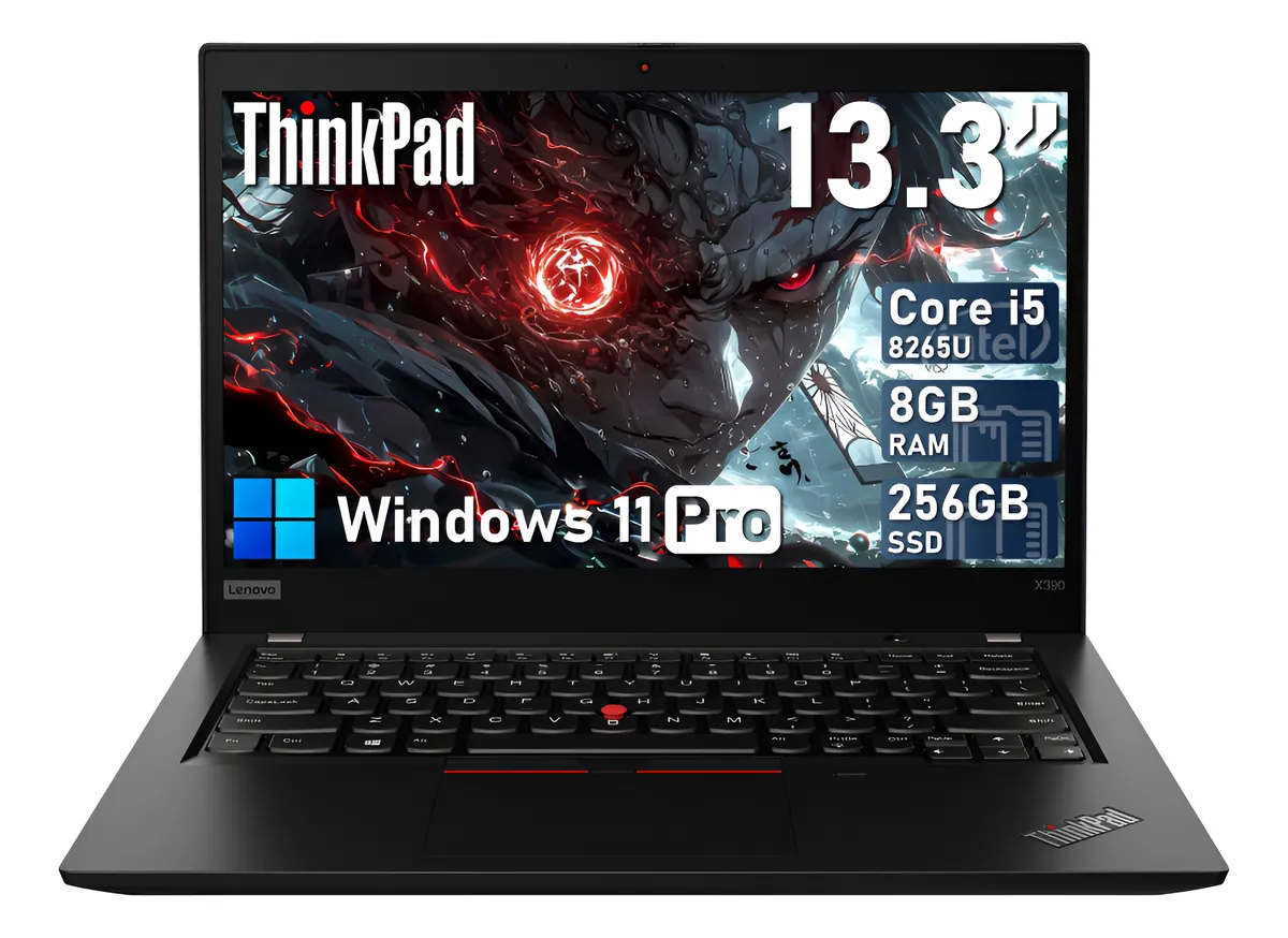 Laptop Lenovo Thinkpad X390 Core I5 8gb Ram 256gb Ssd Win11 Negro (Reacondicionado)