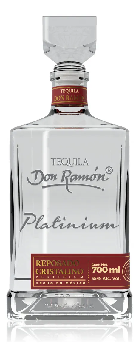 Tequila Don Ramón Reposado Cristalino Platinium 700ml
