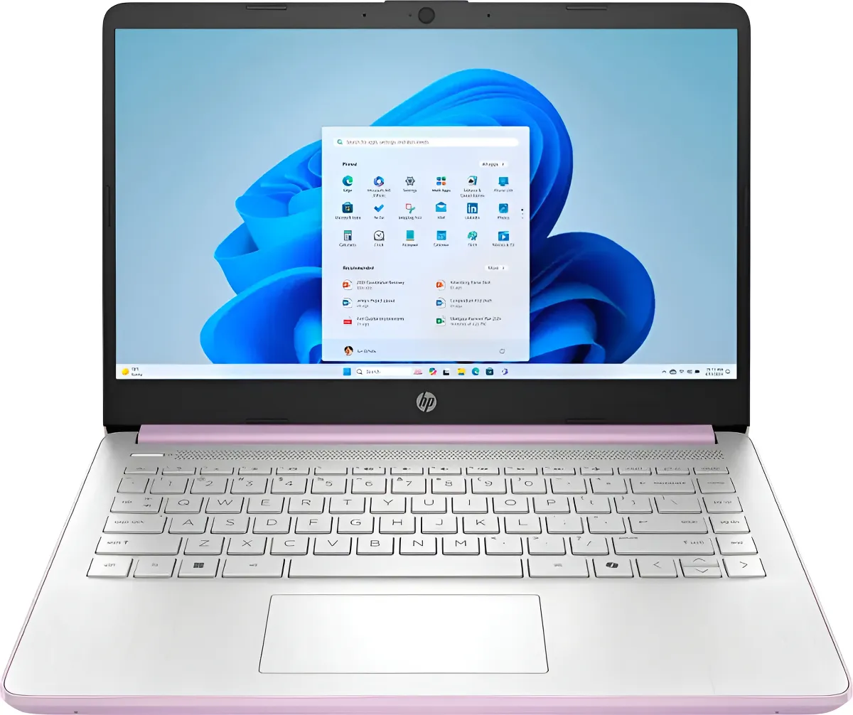 Notebook Hp 14» Hd 128gb 4gb Ram Intel N150 W11 Lavanda