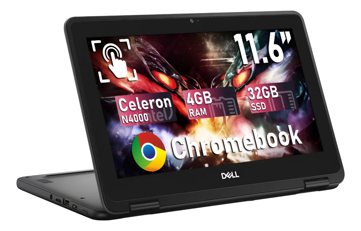 Dell Chromebook 3100 Celeron N4000 4gb 32gb Teclado Japonés Negro (Reacondicionado)
