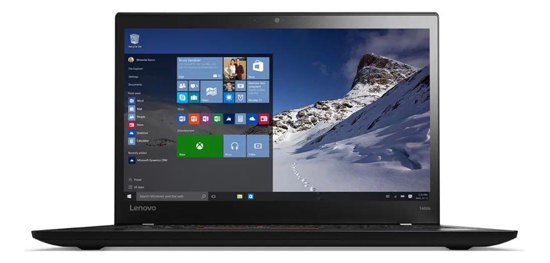 Laptop Lenovo Thinkpad T460s Core I7 6600u 8gb Ram 256gb Ssd Negro (Reacondicionado)