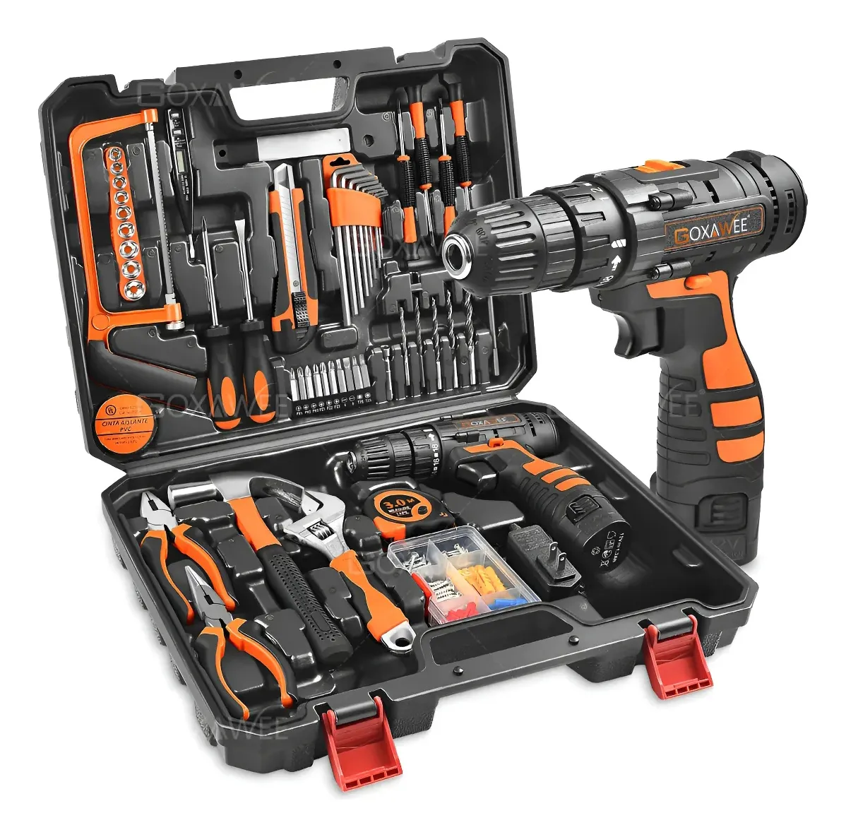 112pcs Juegos De Herramientas Con Taladro Eléctrico Goxawee