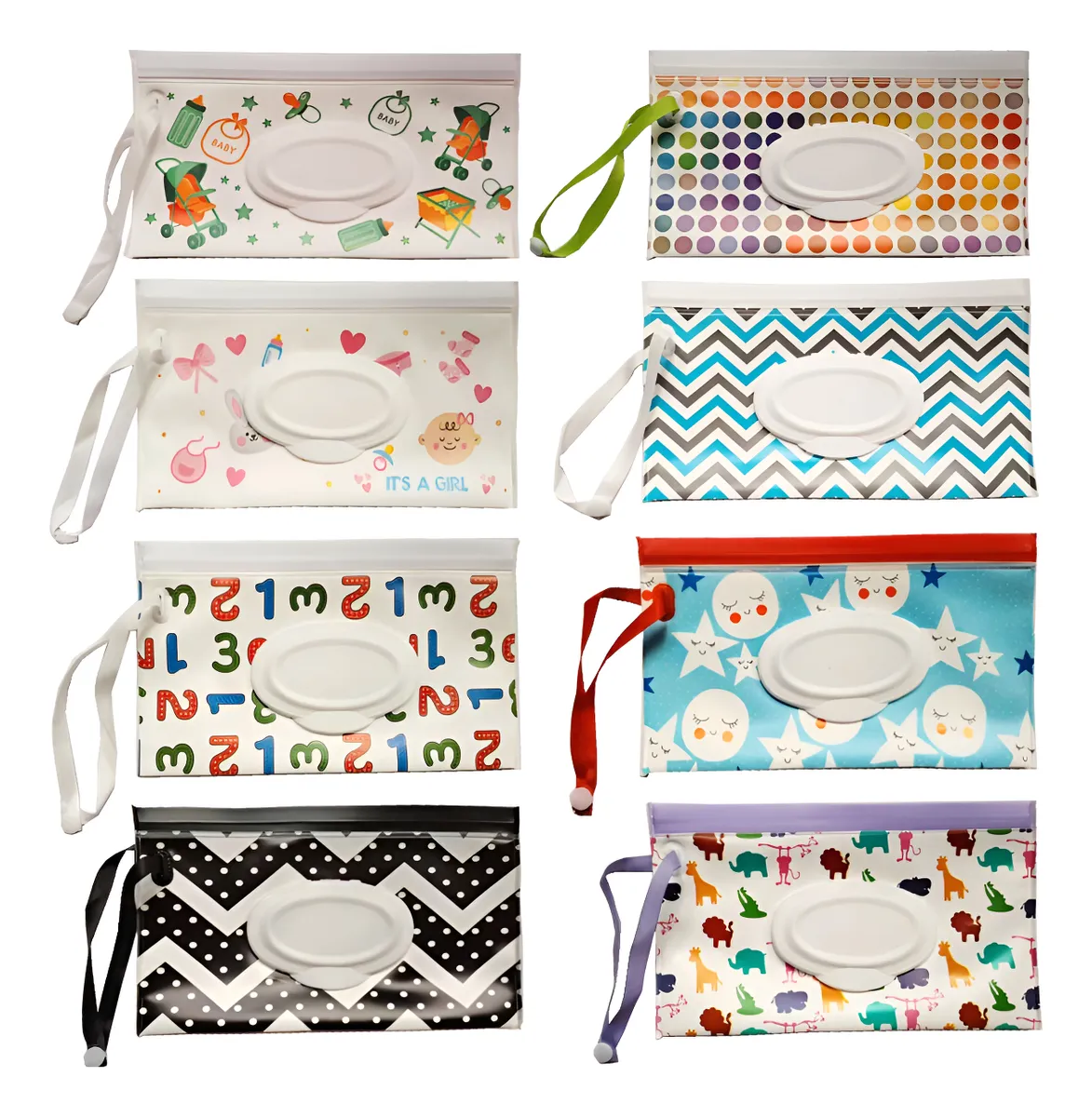 8 Pcs Bolsa De Toallitas Húmedas Para Bebés, Sin Alcohol