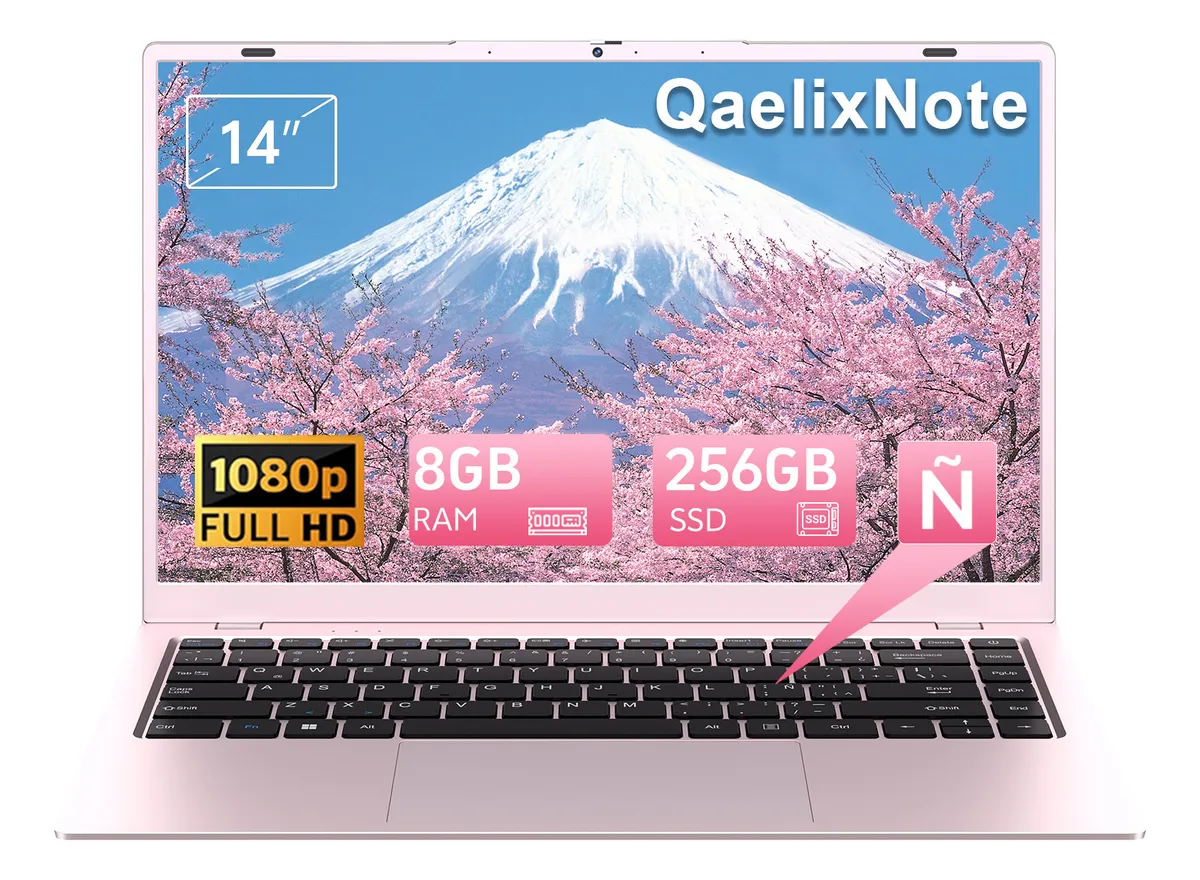 Qaelixnote Laptop Intel Pentium Gold 6500y 8gb+256gb Win11