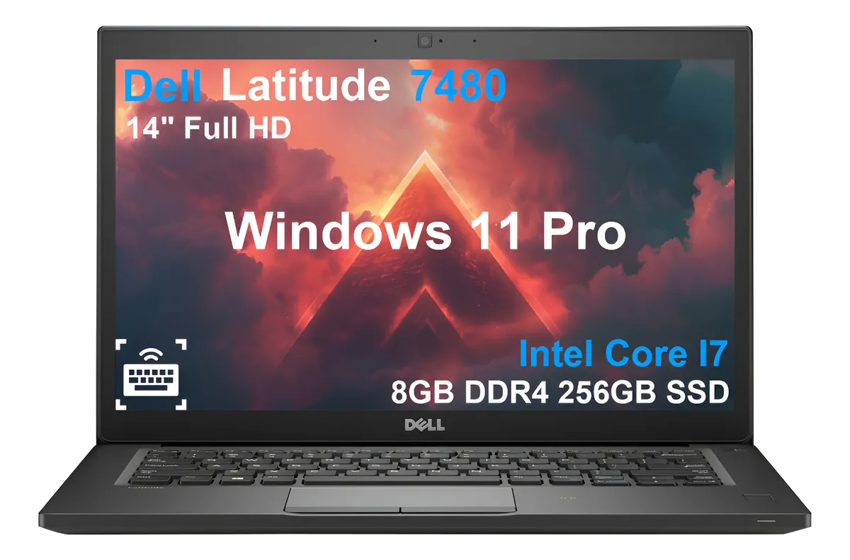 Dell Latitude 7480 Core I7 7600 8gb Ram 256gb Ssd Fhd Win11 (Reacondicionado)