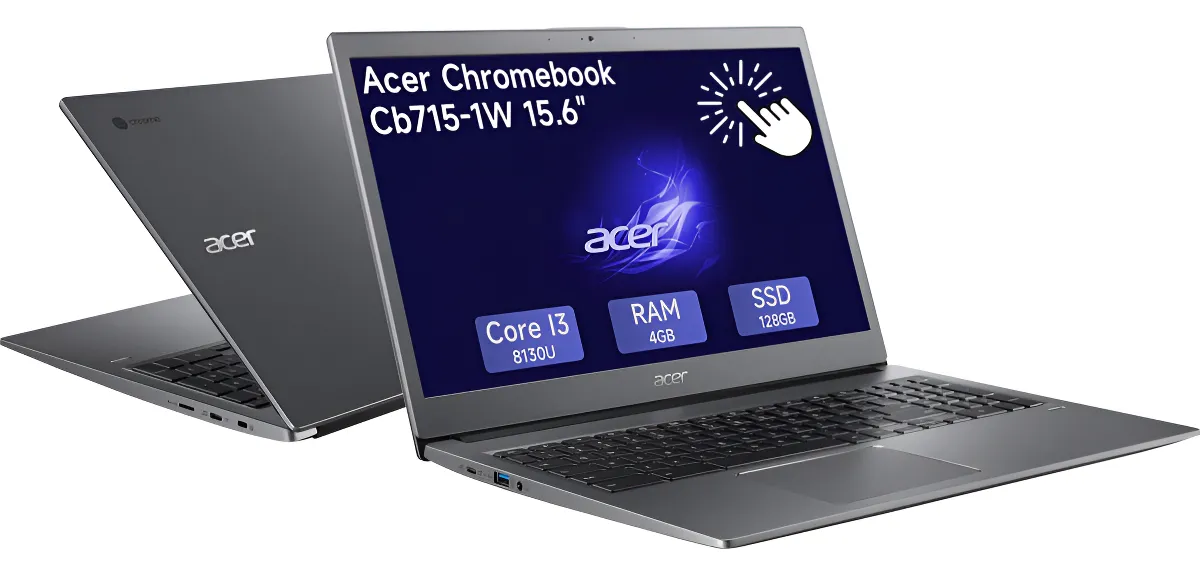 Acer Laptop Chromebook Cb715-1w Core I3-8130 4g 128g 15.6 (Reacondicionado)